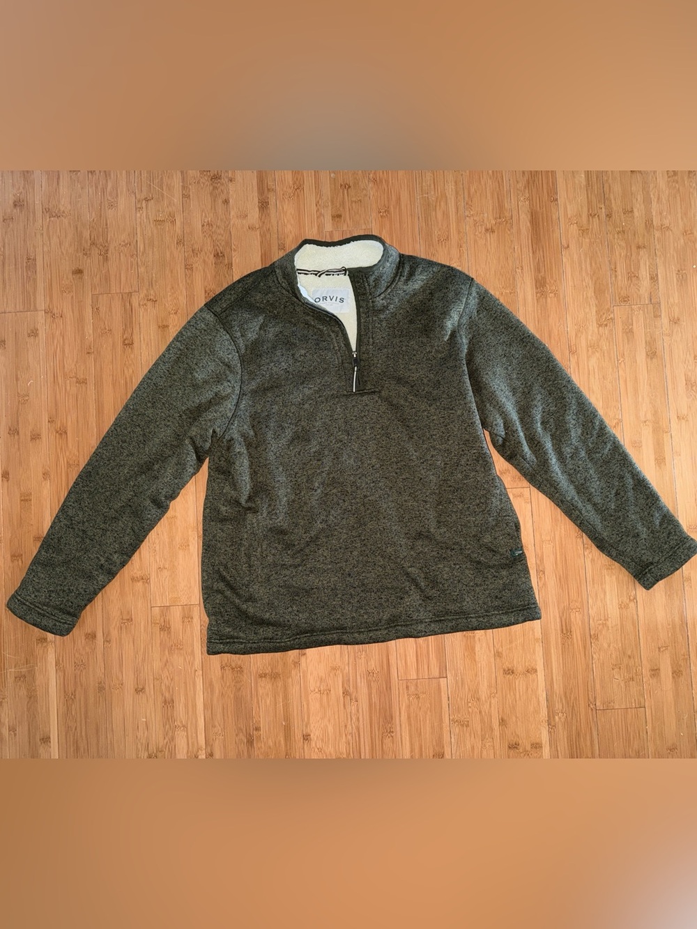 Orvis Men’s Sherpa-Lined Fleece Quarter Zip